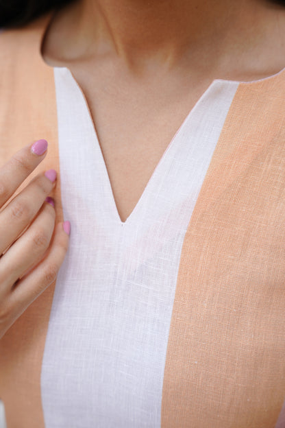 Elegant Pastel Striped Kurta Set